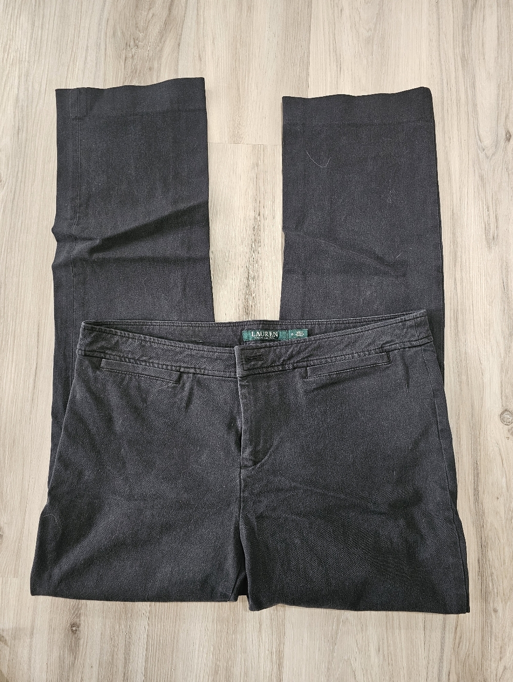 🟣3 For $51🟣 Lauren Ralph Lauren Women's Black Modern Straight Pants